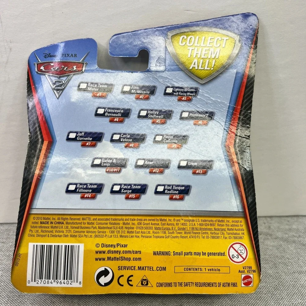 Disney Pixar Cars Finn McMissile Diecast 2010 Mattel